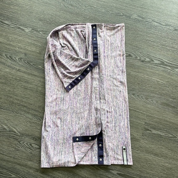 Lululemon Vinyasa Scarf *Rulu Space Dye Camo tender violet/Blk grape EUC - Picture 10 of 11